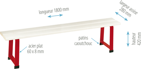 banc sur pieds mobile France Equipement banc sur pieds mobile