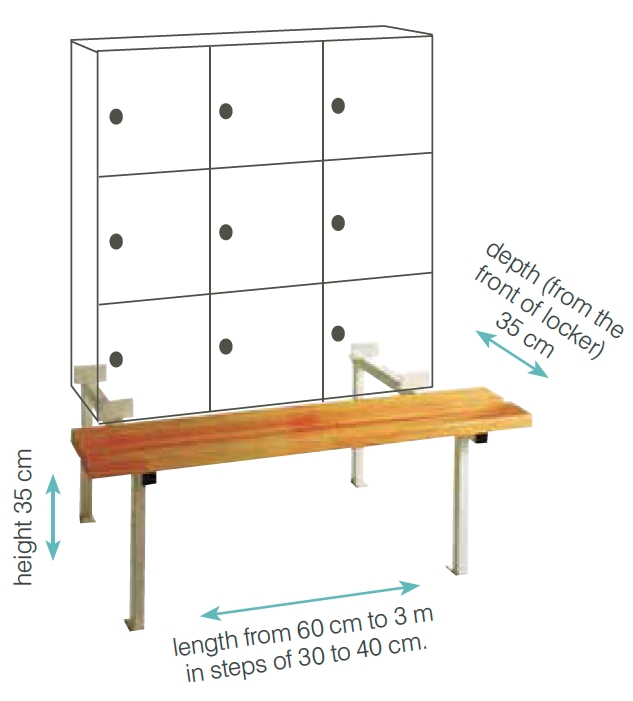 Locker bench holder