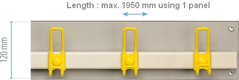 Hook rail on SGL panel