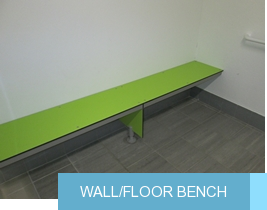 Wall/floor bench
