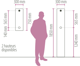 schema technique robinet panneau douche stratifié