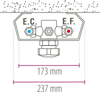 schéma technique panneau de douche inox 